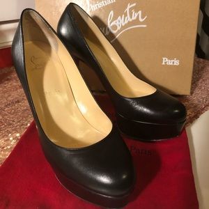 Bianca- Louboutin black Nappa leather heels